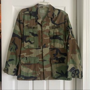 Vintage army camouflage jacket